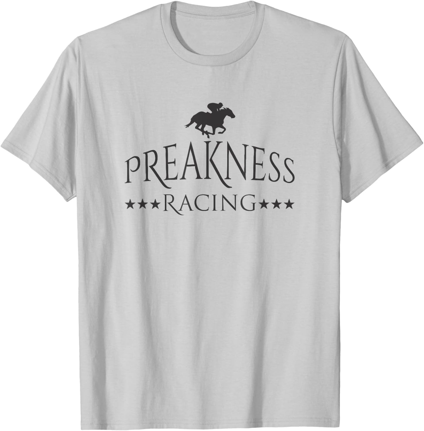 Preakness Racing Men Women Kids Shirt Stakes Triple Racing T-Shirt - T-Shirt | Ash