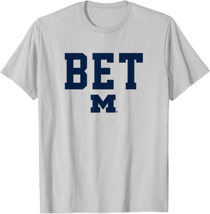 University of Michigan Wolverines BET T-Shirt - T-Shirt | Ash