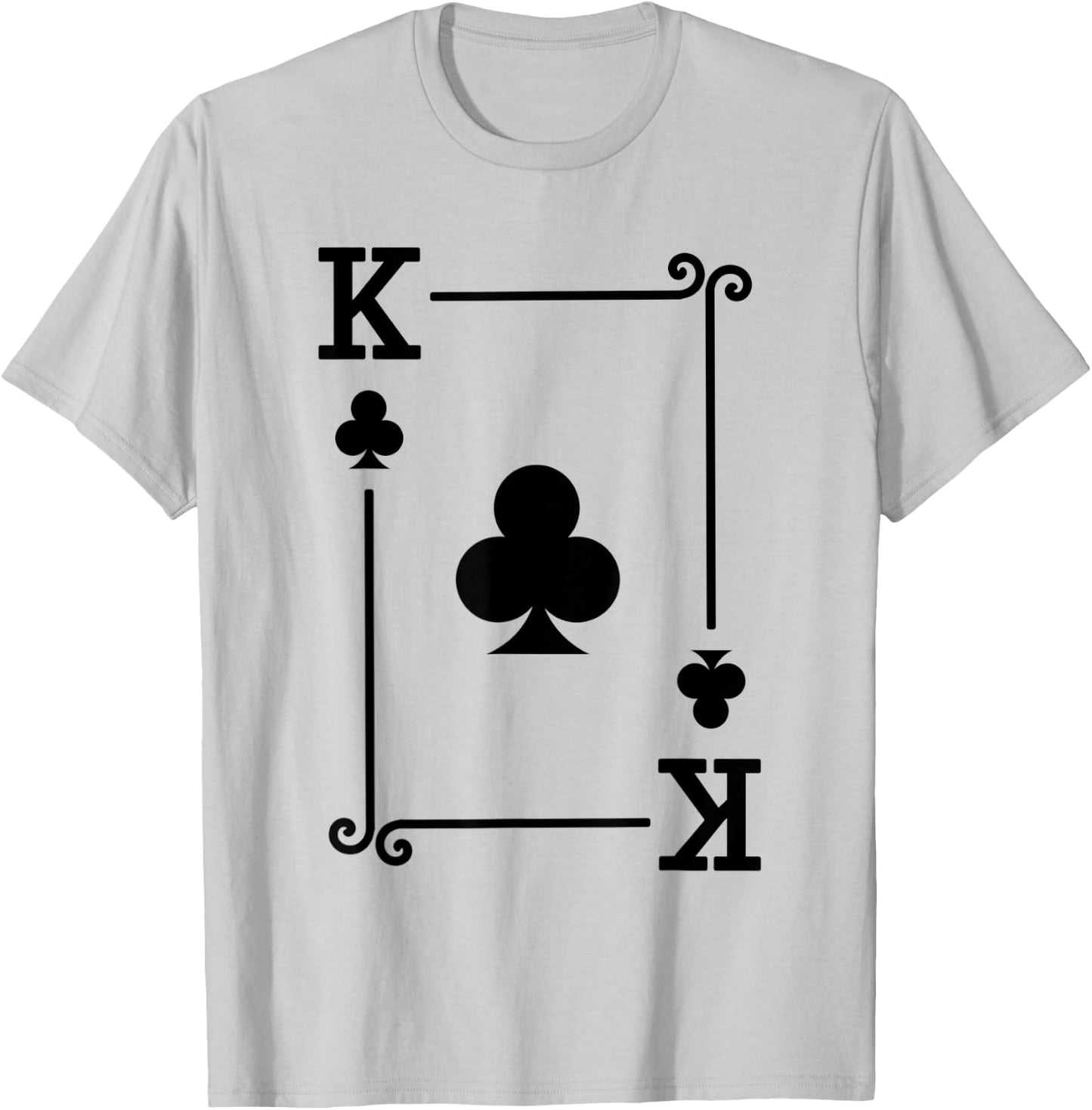 Playing Cards Costume - Clubs Card Suit - King Clubs T-Shirt - T-Shirt | Ash