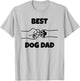 Best Dog Dad Funny Fathers Day Best Dad Fist Bump Dog's Paw Women T-Shirt - T-Shirt | Ash