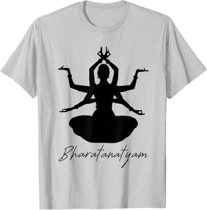 Bharatanatyam Classical Indian Folk Dance Dancer India T-Shirt - T-Shirt | Ash