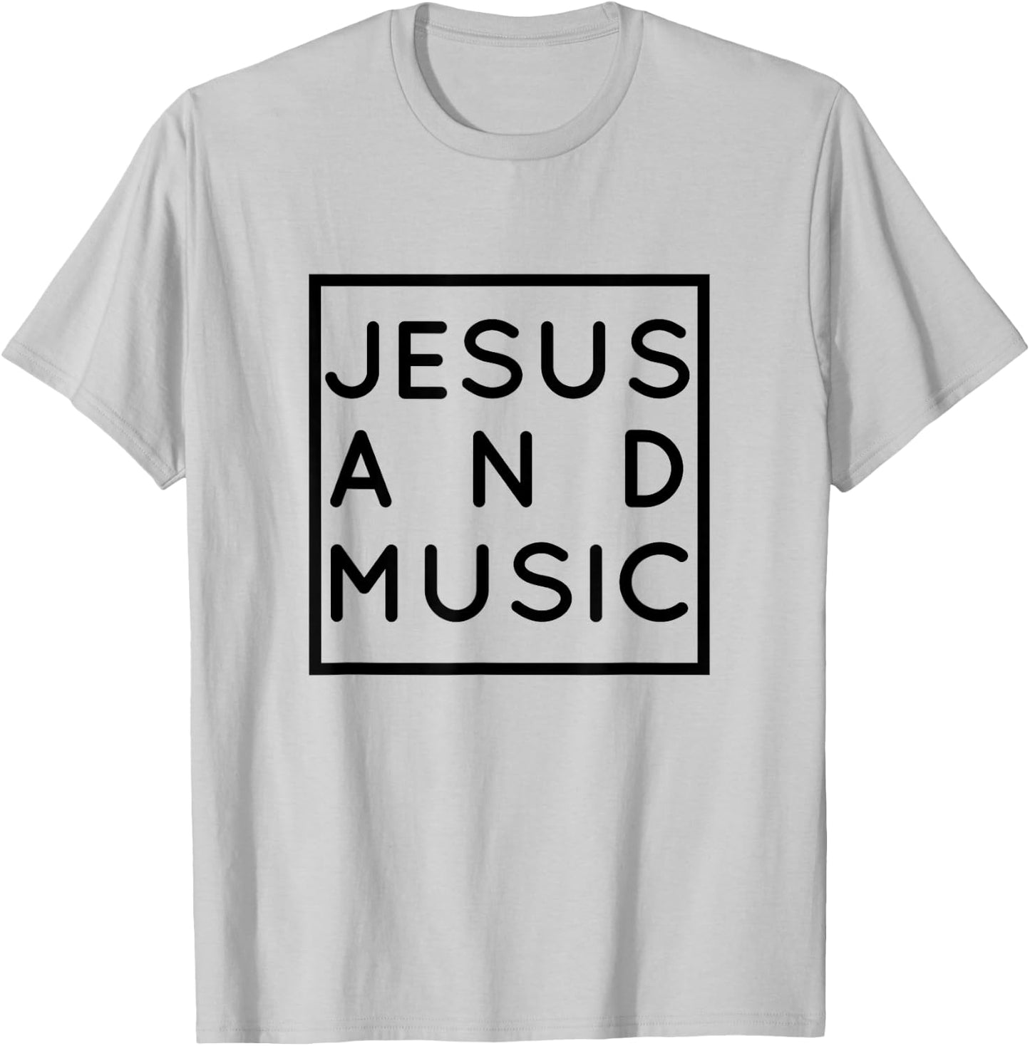 Jesus and Music, Christian Musician & Singer, Choir Gift T-Shirt - T-Shirt | Ash