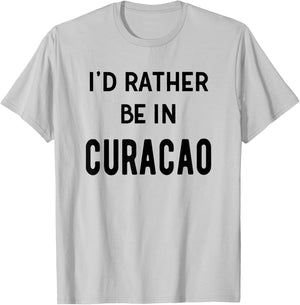 Ich wäre lieber in Curacao Lustiges Souvenir T-Shirt - T-Shirt | Ash