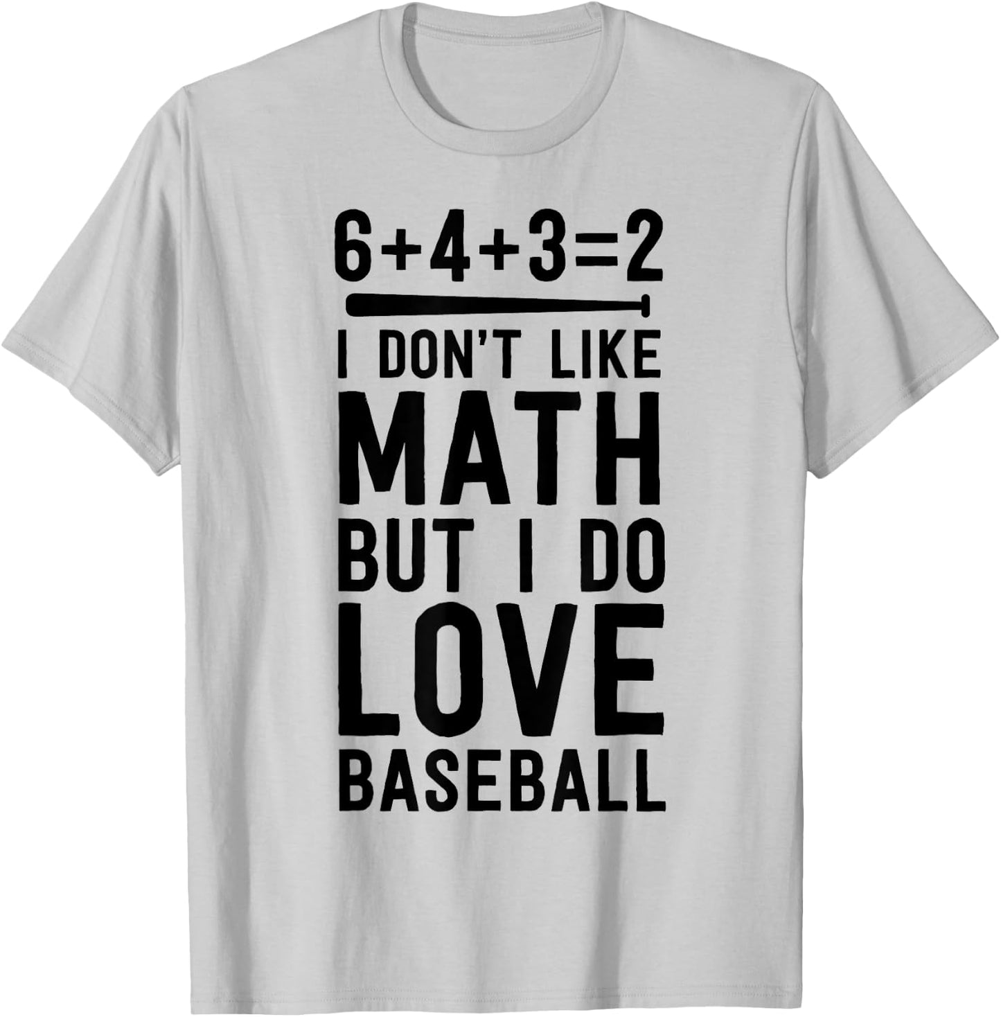 Funny Baseball Gift 6+4+3=2 Joke 6432 Double Play Coach T-Shirt - T-Shirt | Ash