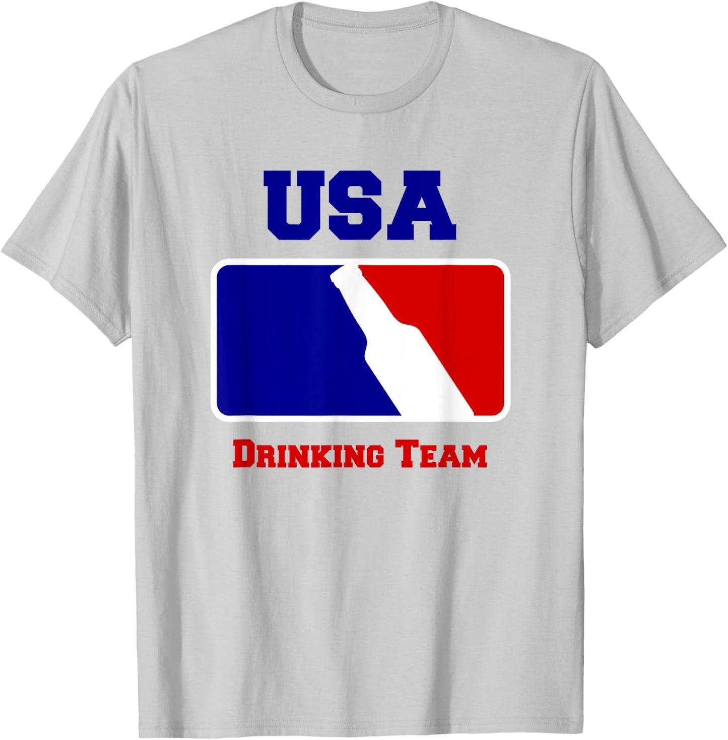 USA Drinking Team Funny Beer T-Shirt - T-Shirt | Ash