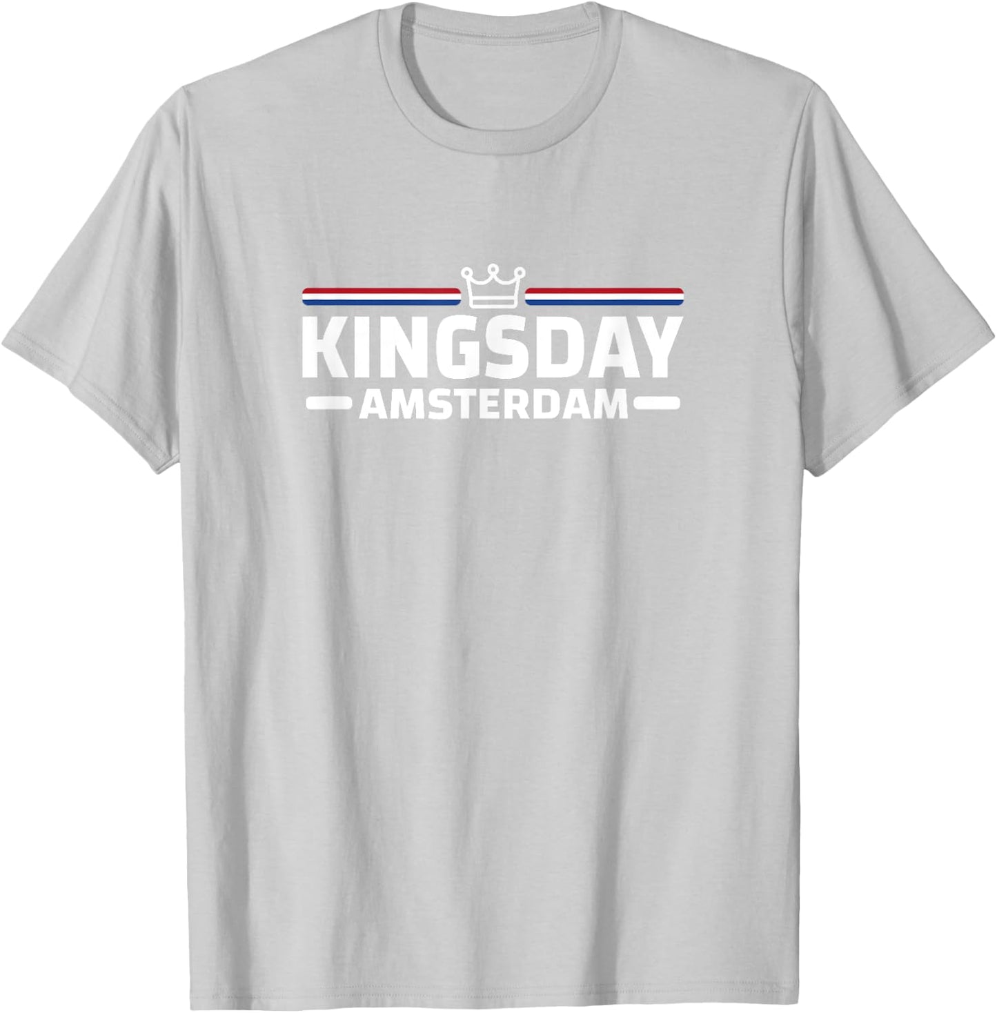 Kingsday Amsterdam Koningsdag Netherlands Flag Dutch T-Shirt - T-Shirt | Ash