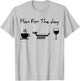 Plan for the day coffee dragon boat wine T-Shirt - T-Shirt | Ash