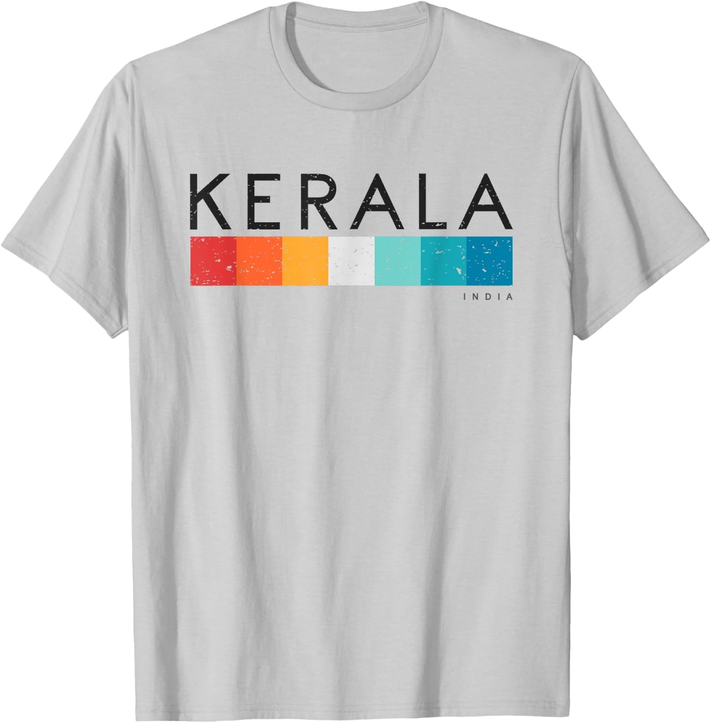 Vintage Kerala India Retro Design T-Shirt - T-Shirt | Ash