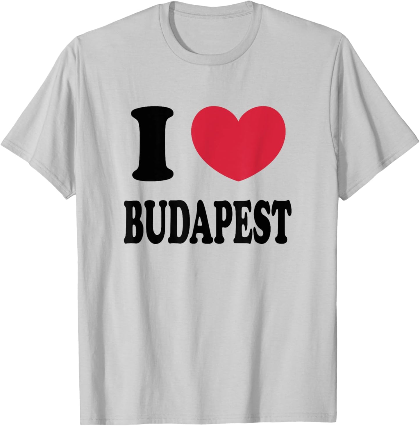 I Love Budapest T-Shirt - T-Shirt | Ash