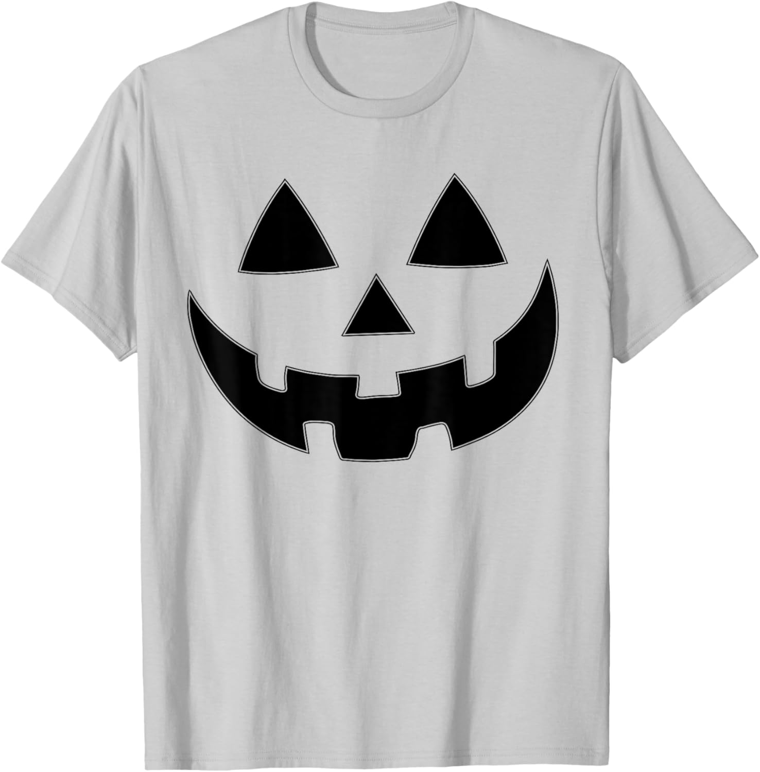 Jack O Lantern Face Pumpkin Hallowen Funny T-Shirt - T-Shirt | Ash