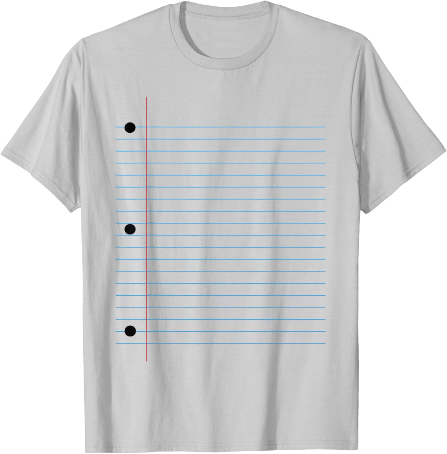 Funny Lined Notebook Paper Group Halloween Costume T-Shirt - T-Shirt | Ash