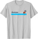 Charleston SC Vintage 70s Palm Trees Design T-Shirt - T-Shirt | Ash