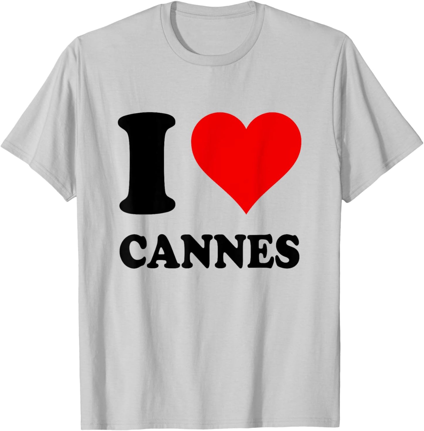 I Love Cannes T-Shirt - T-Shirt | Ash