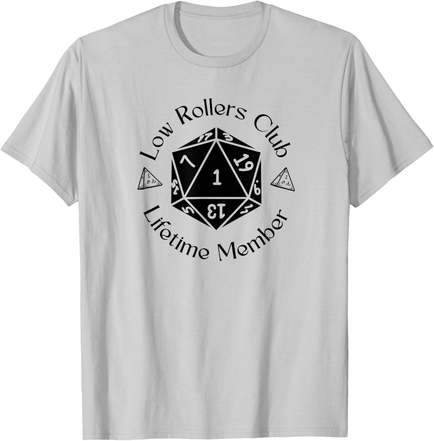 Nomadic Sky Low Rollers Club with D20 for RGP , Small, White T-Shirt - T-Shirt | Ash