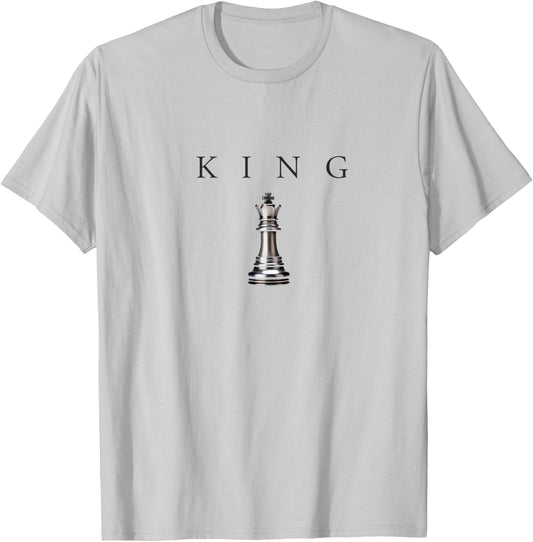 King Chess Status Royal Gamer Kings Streetwear T-Shirt - T-Shirt | Ash