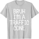 Pretend I'm A Traffic Cone Funny Lazy Halloween Costume T-Shirt - T-Shirt | Ash