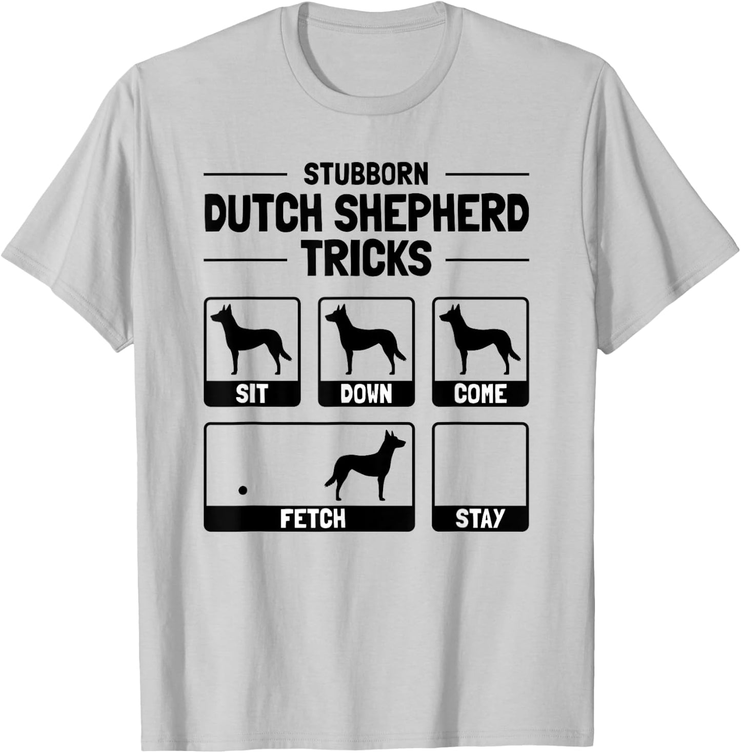 Hilarious Dutch Shepherd Dog Owner Meme Dog Training Women Girls Kids T-Shirt - T-Shirt | Ash