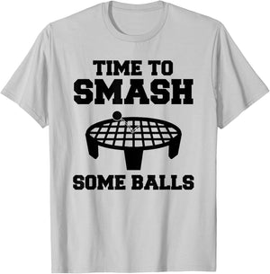 Time to Smash Some Balls! Funny Spike Ball T-Shirt - T-Shirt | Ash