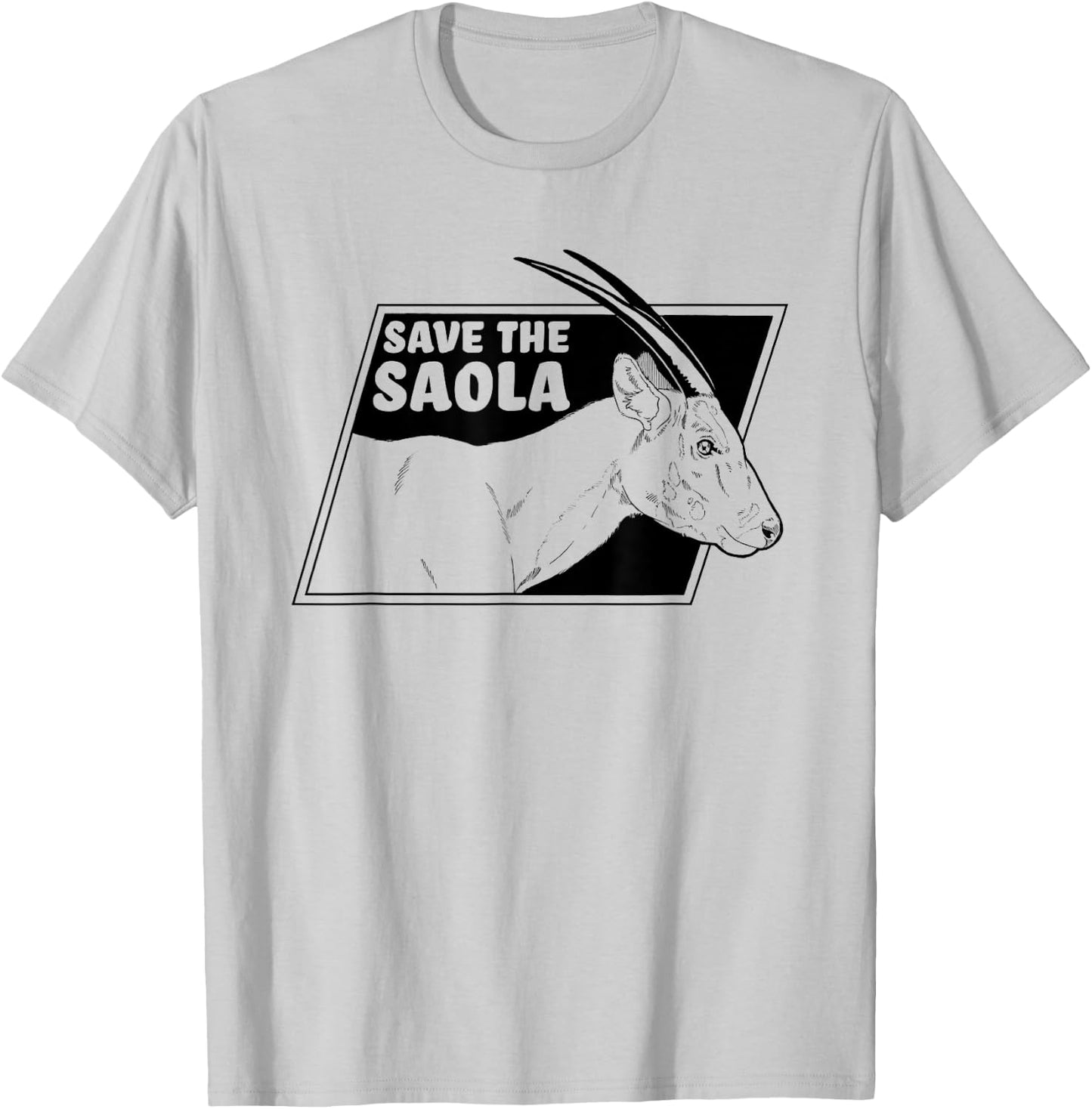 Save The Saola - Asian Unicorn T-Shirt - T-Shirt | Ash