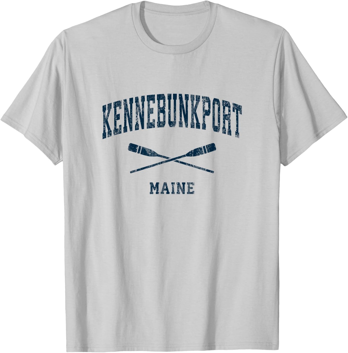 Kennebunkport Maine Vintage Nautical Paddles Sports Oars T-Shirt - T-Shirt | Ash