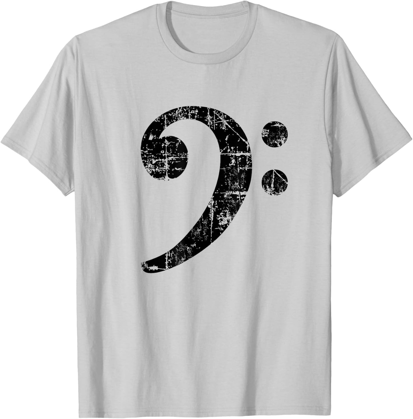 Bass Clef (Vintage Black) Bassist Bass Player T-Shirt - T-Shirt | Ash