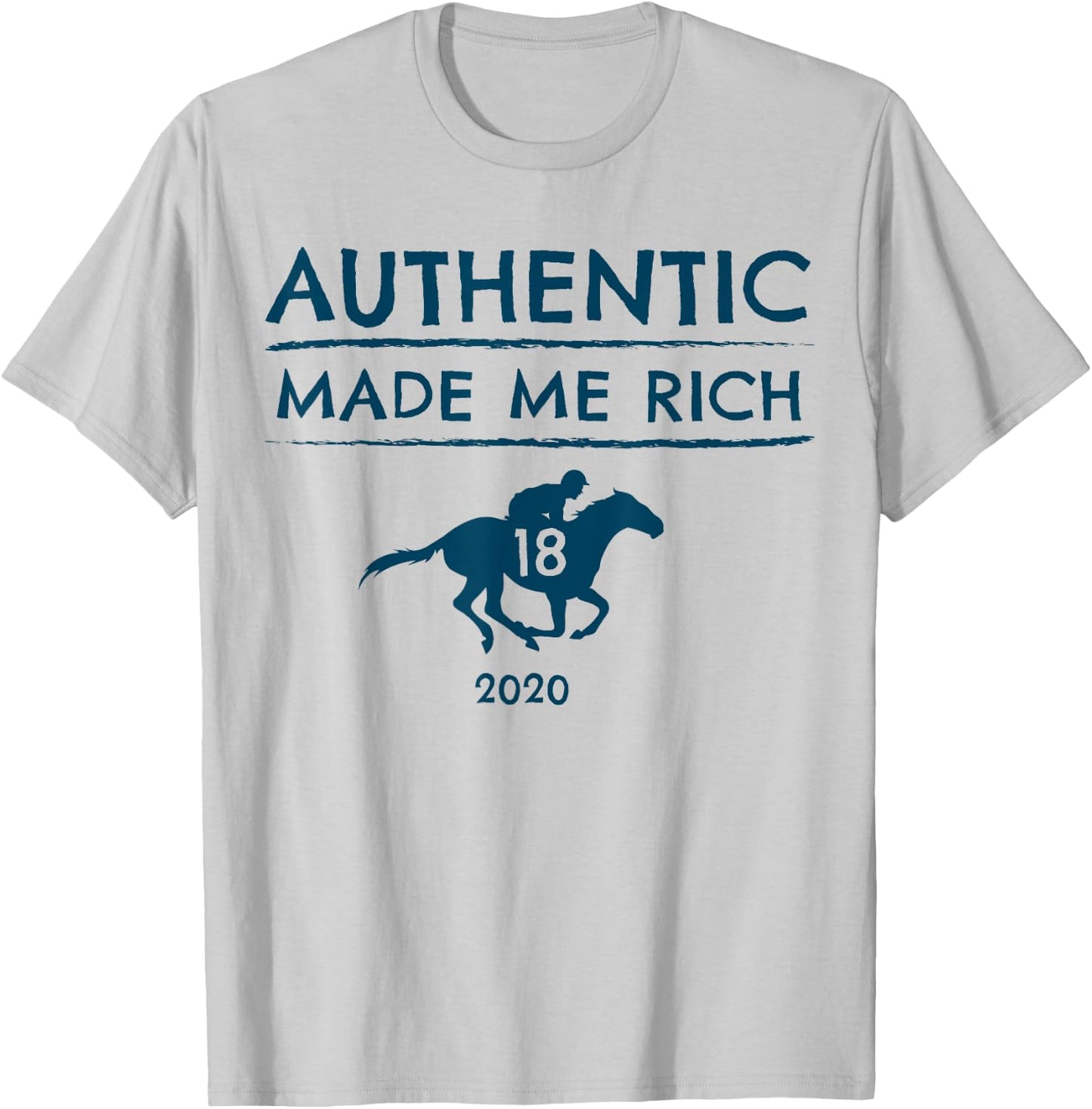 2020 Derby Race Winner Authentic Graphic Horse Racing T-Shirt - T-Shirt | Ash