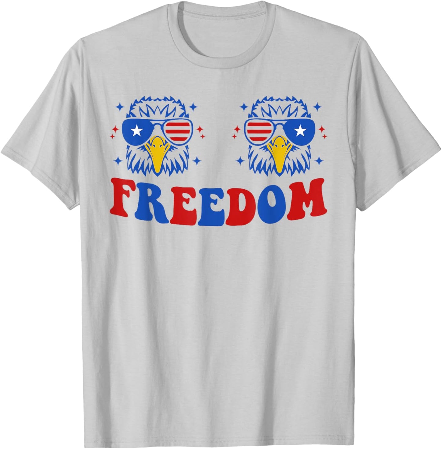 I Put D In Freedom Funny 4th of July Matching Couples T-Shirt - T-Shirt | Ash