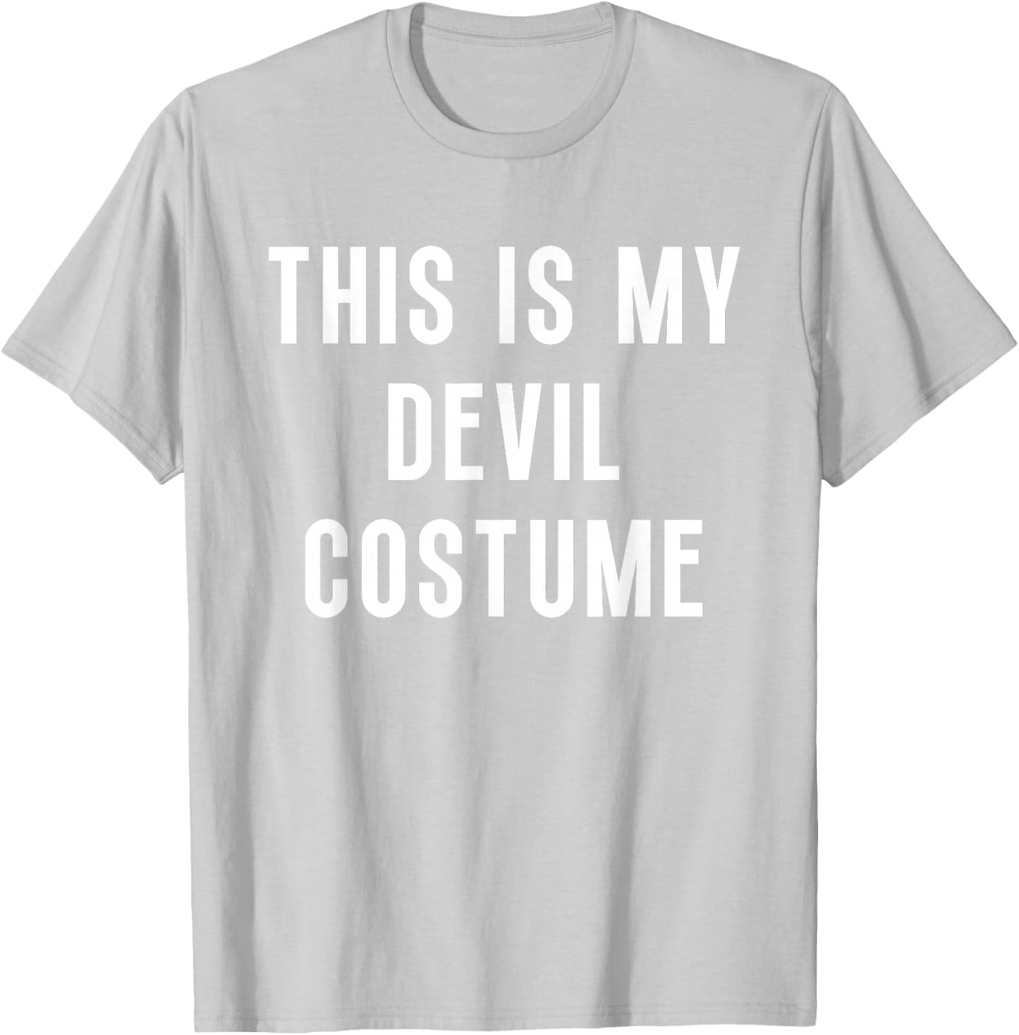 This Is My Devil Costume Halloween Funny Lazy Kids Adult T-Shirt - T-Shirt | Ash