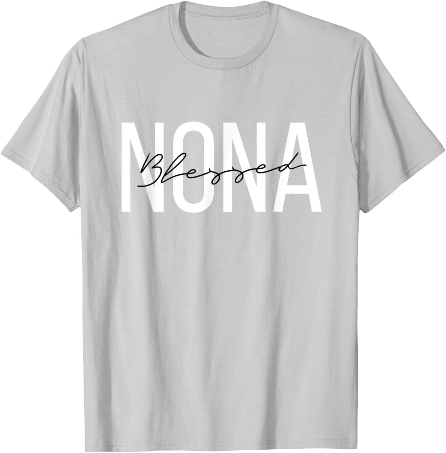 Blessed Nona Blessed Nona Grandma Mother's Day T-Shirt - T-Shirt | Ash