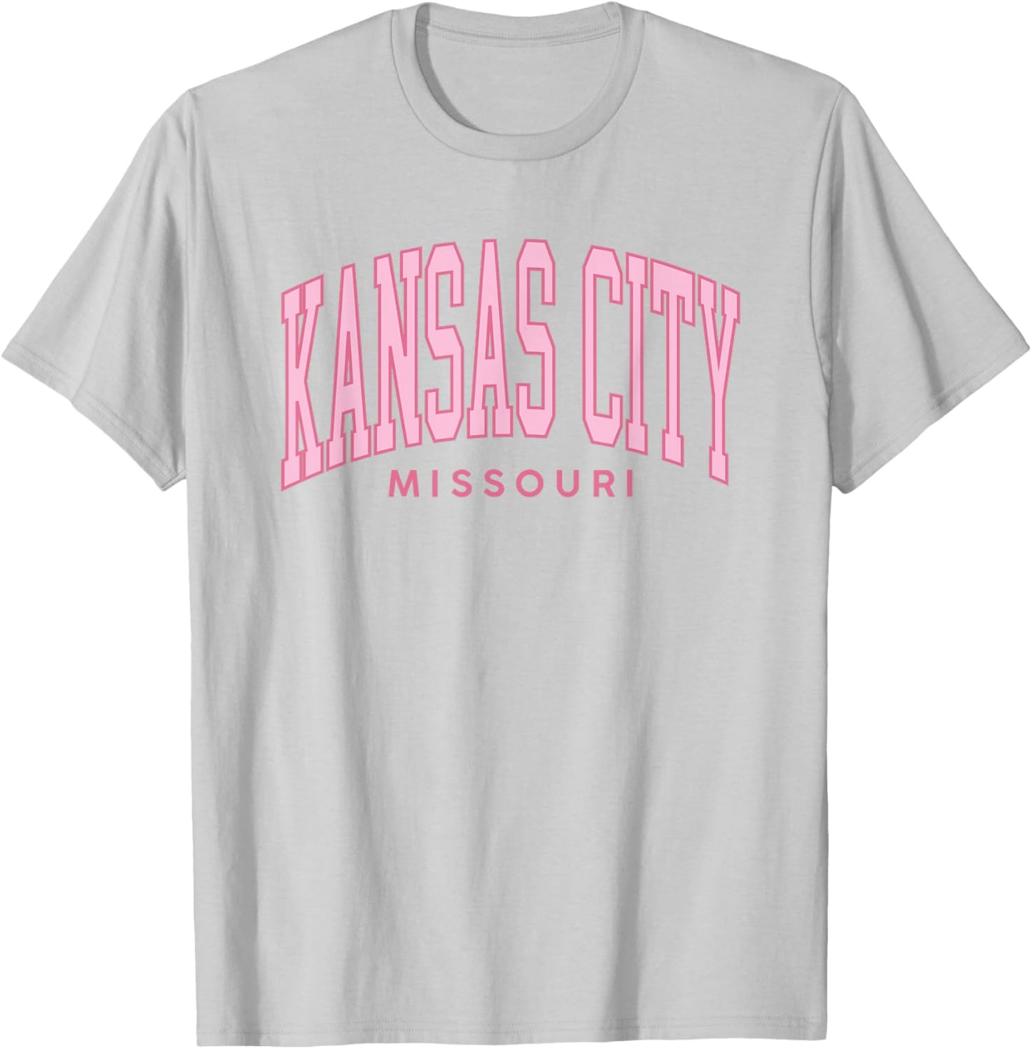 Kansas City MO Pink Retro Preppy Throwback Souvenir T-Shirt - T-Shirt | Ash