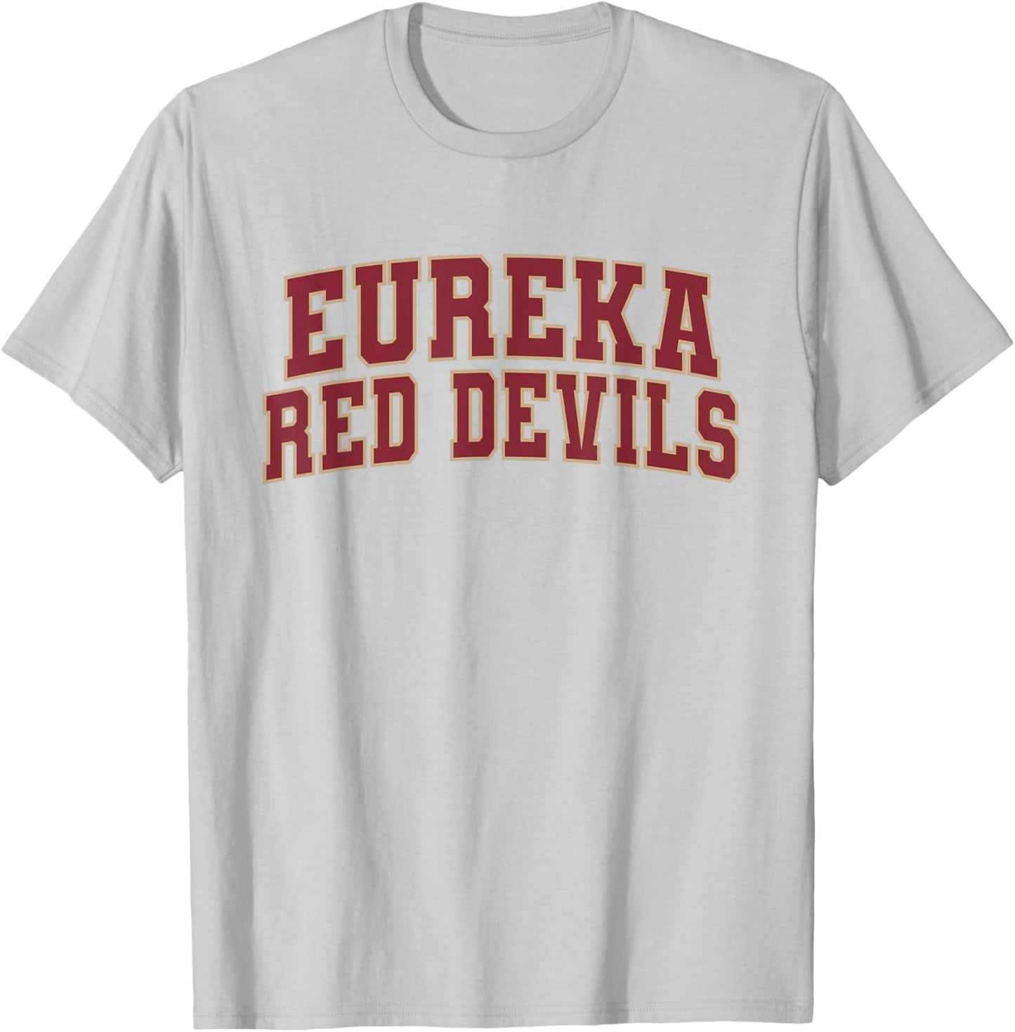Eureka College Red Devils Apparel Sports Fan T-Shirt - T-Shirt | Ash