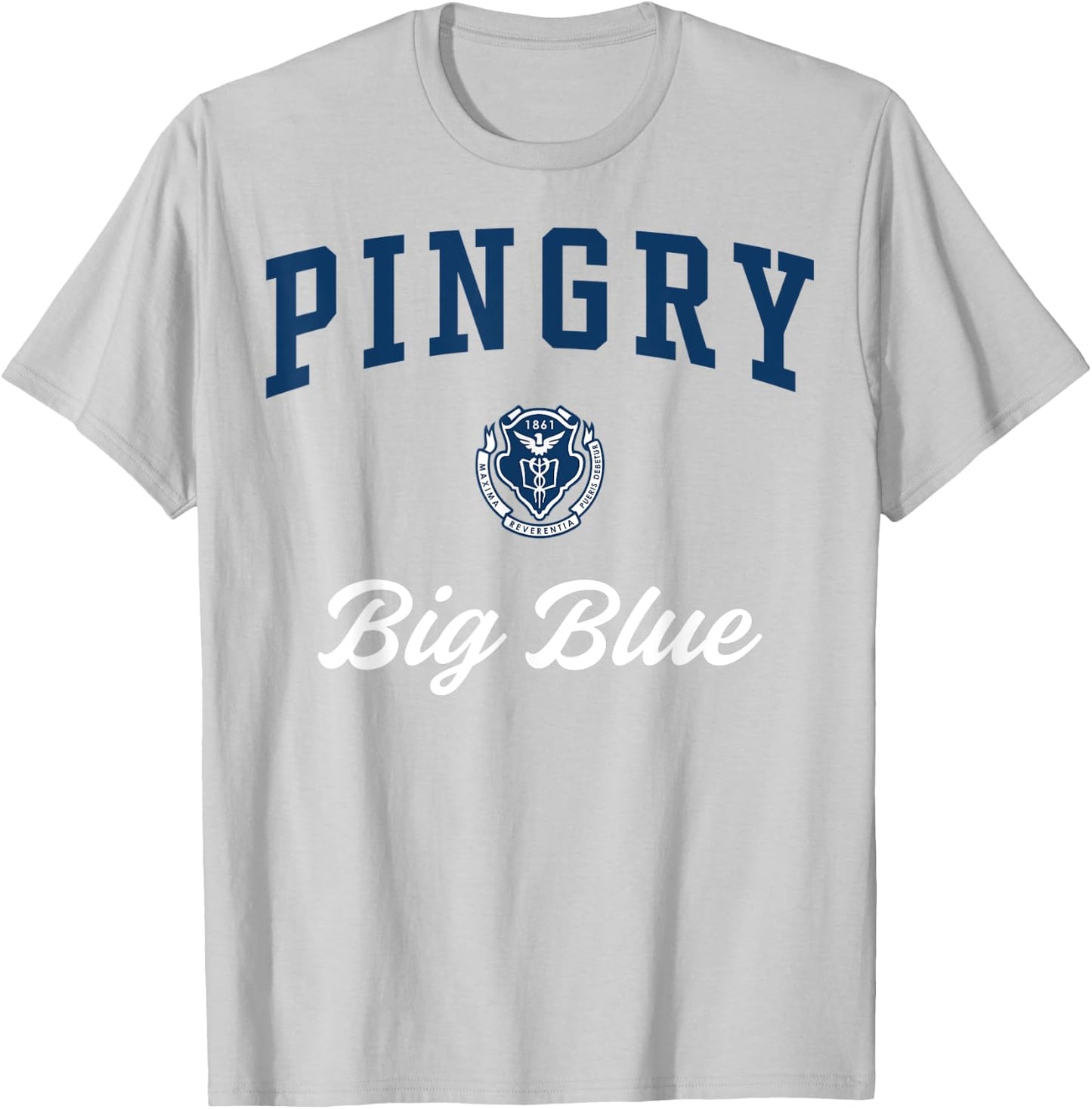 Pingry High School Big Blue T-Shirt - T-Shirt | Ash