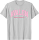 Avalon New Jersey Retro Preppy Throwback Girls Pink T-Shirt - T-Shirt | Ash