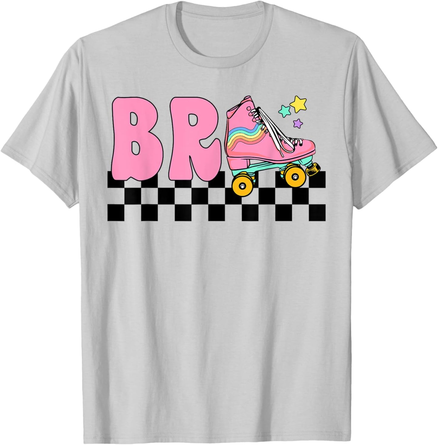 Brother Rolling Into Birthday Roller Skating Family Matching T-Shirt - T-Shirt | Ash