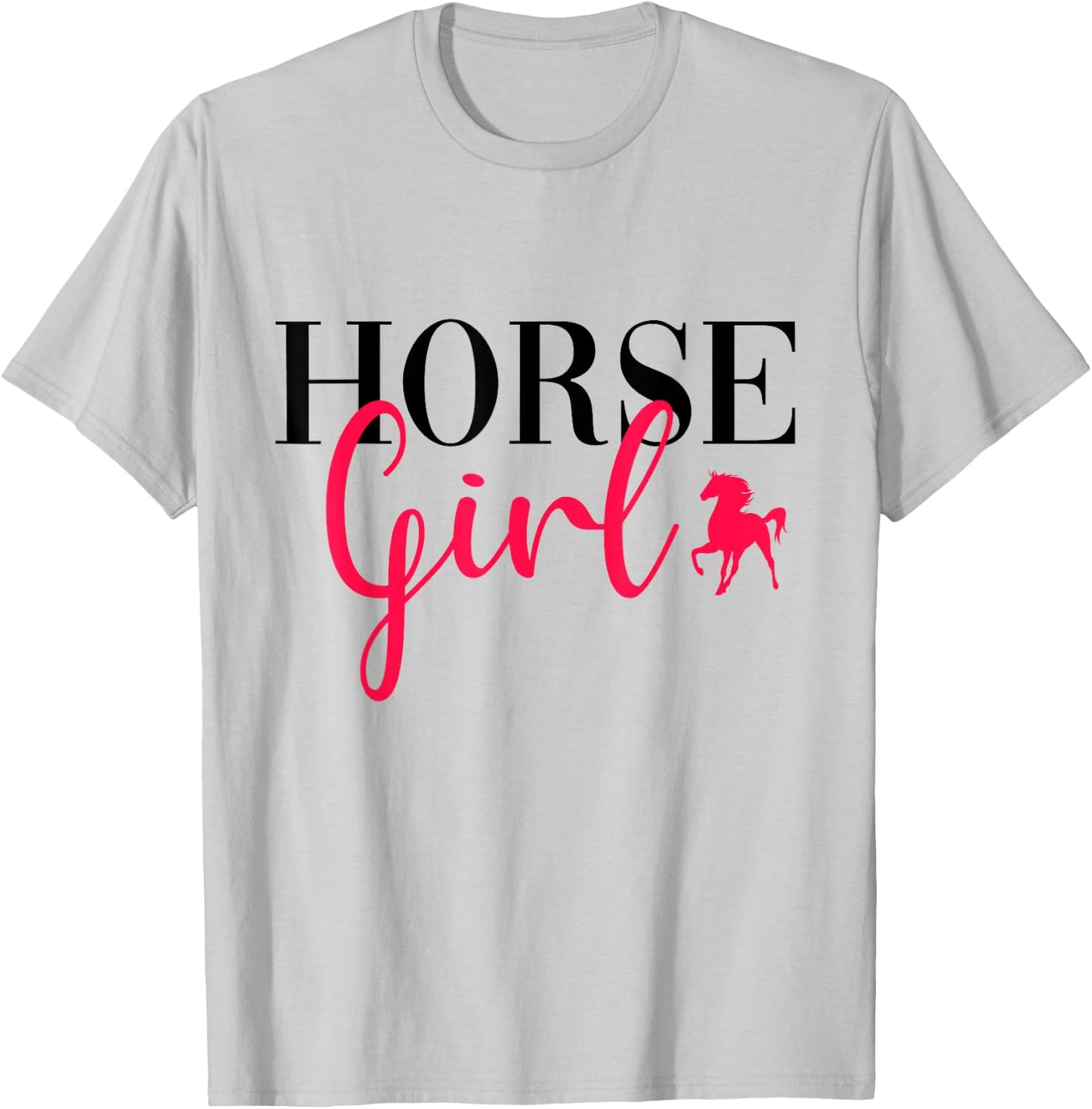 Funny Horse Riding Girl Horseback Riding Horse Girl T-Shirt - T-Shirt | Ash