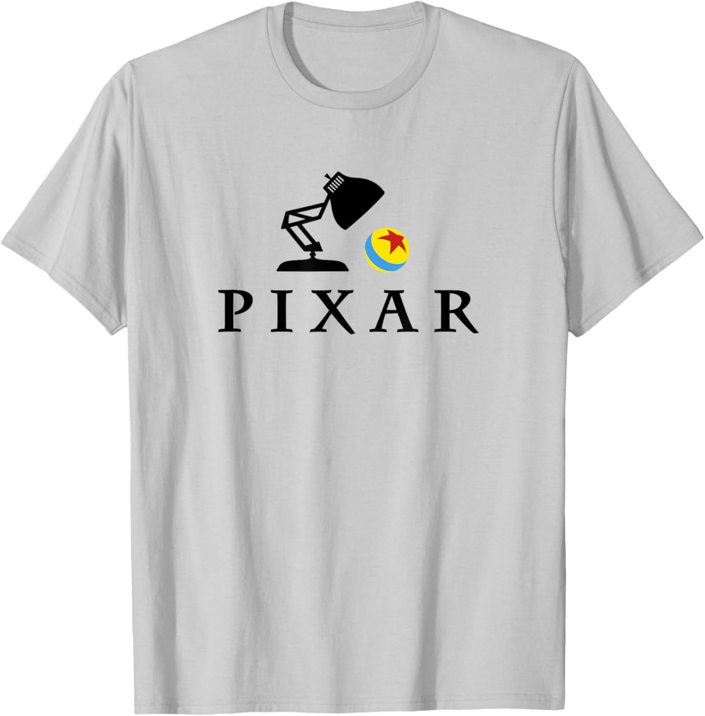 Disney Pixar Luxo Jr. Ball Logo T-Shirt - T-Shirt | Ash