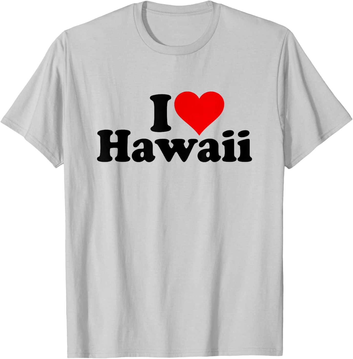 I Love Heart Hawaii T-Shirt - T-Shirt | Ash