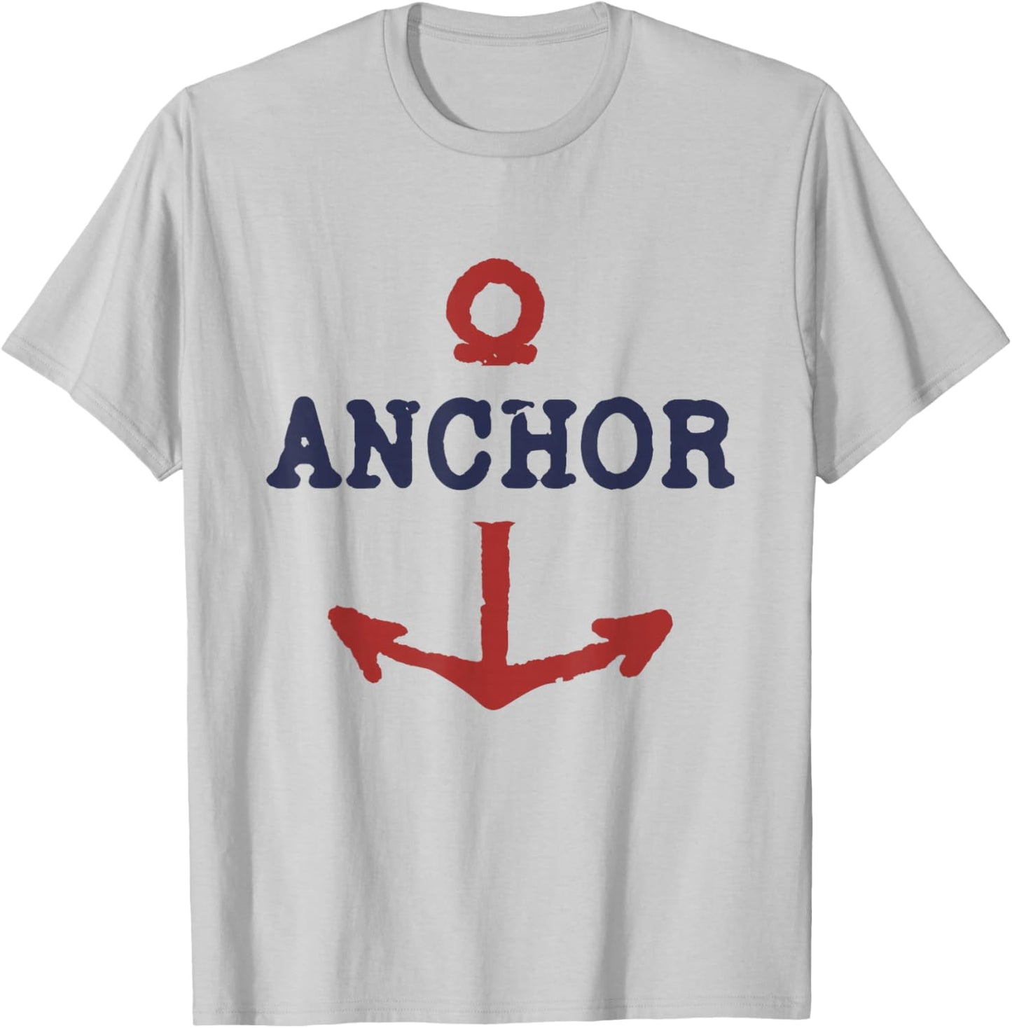 Vintage Distressed Anchor T-Shirt - T-Shirt | Ash