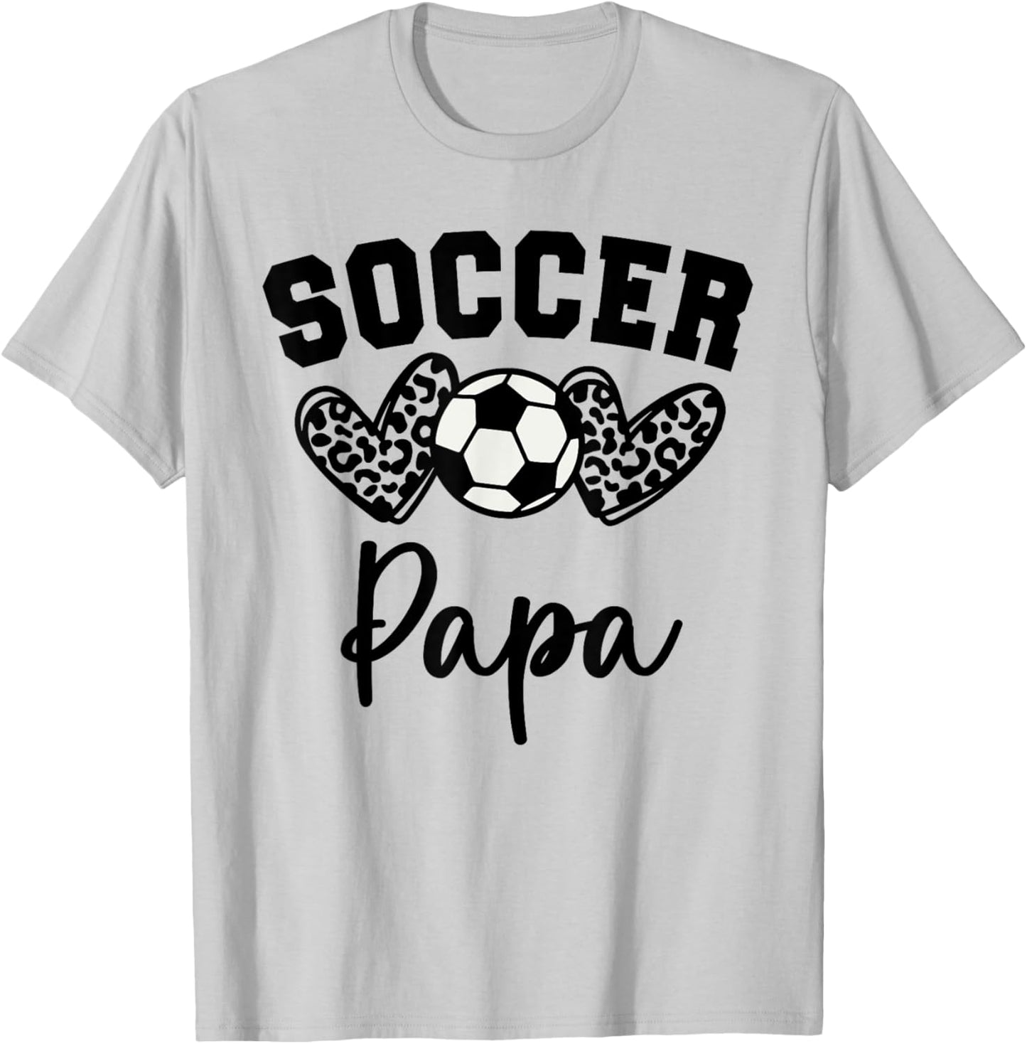 Soccer Papa Matching Family Soccer T-Shirt - T-Shirt | Ash