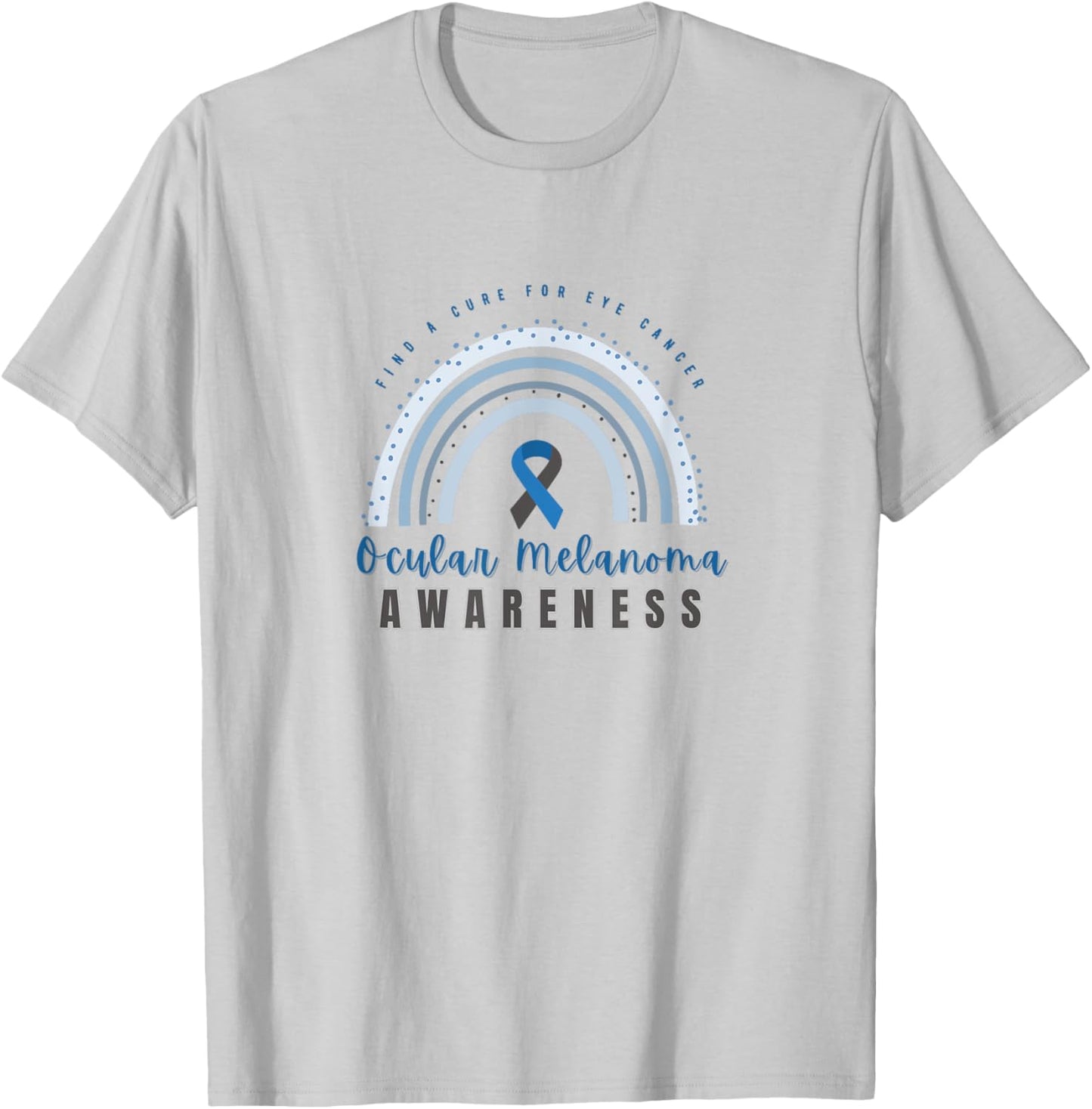 Ocular Melanoma Awareness T-Shirt - T-Shirt | Ash