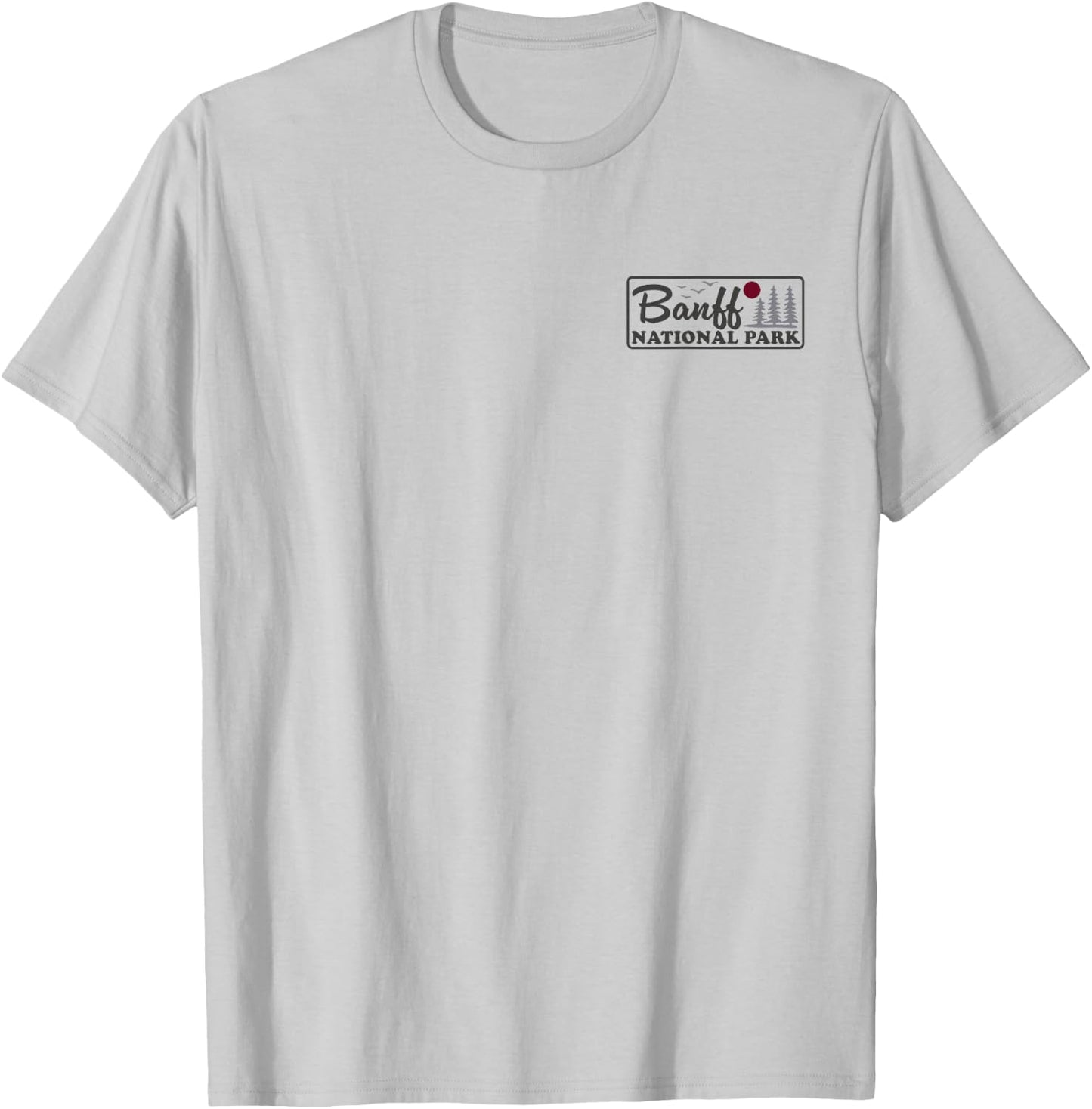 Banff National Park Canada Front and Back T-Shirt - T-Shirt | Ash