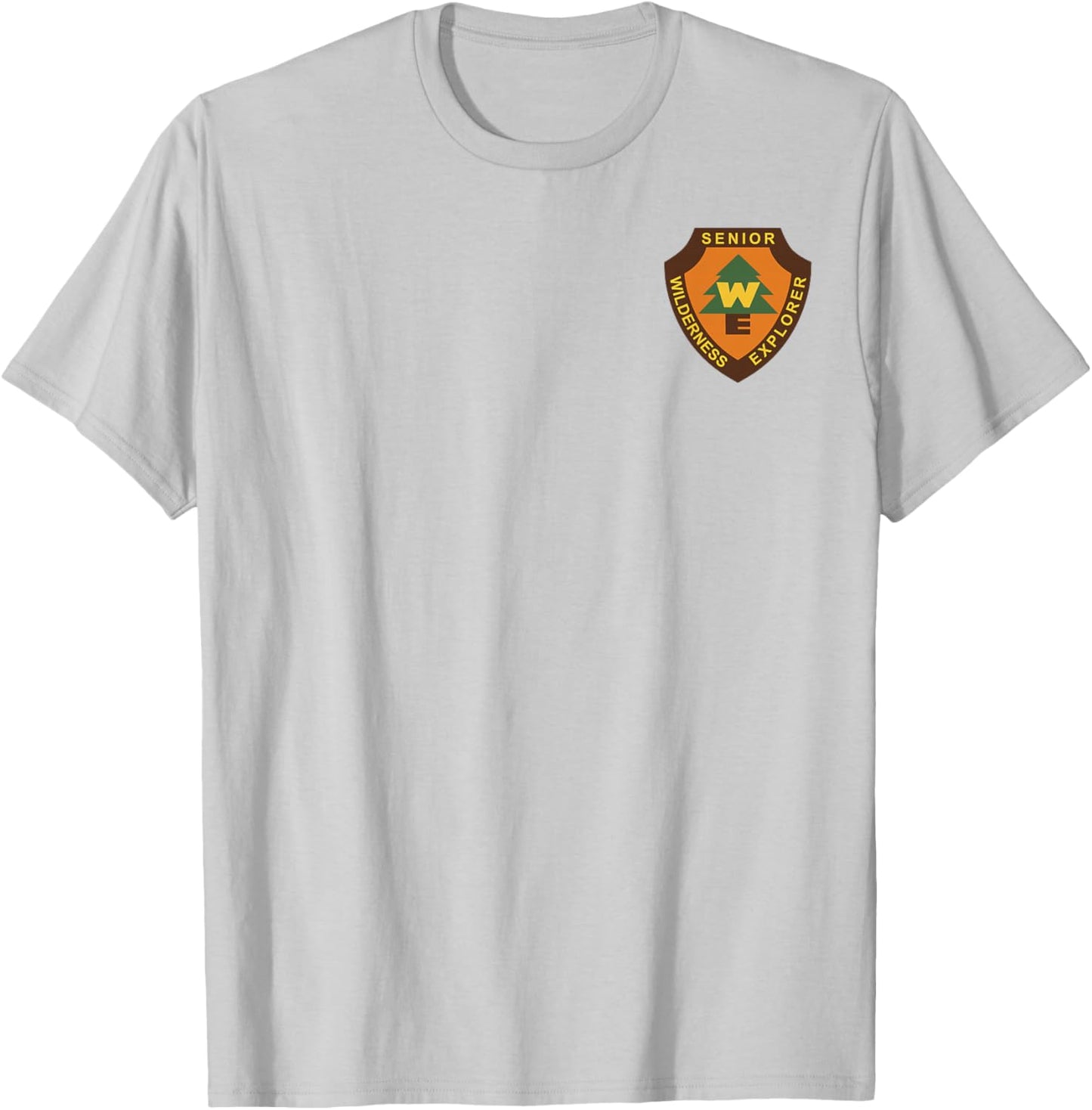 Disney Pixar Up Senior Wilderness Explorer Badge Logo T-Shirt - T-Shirt | Ash