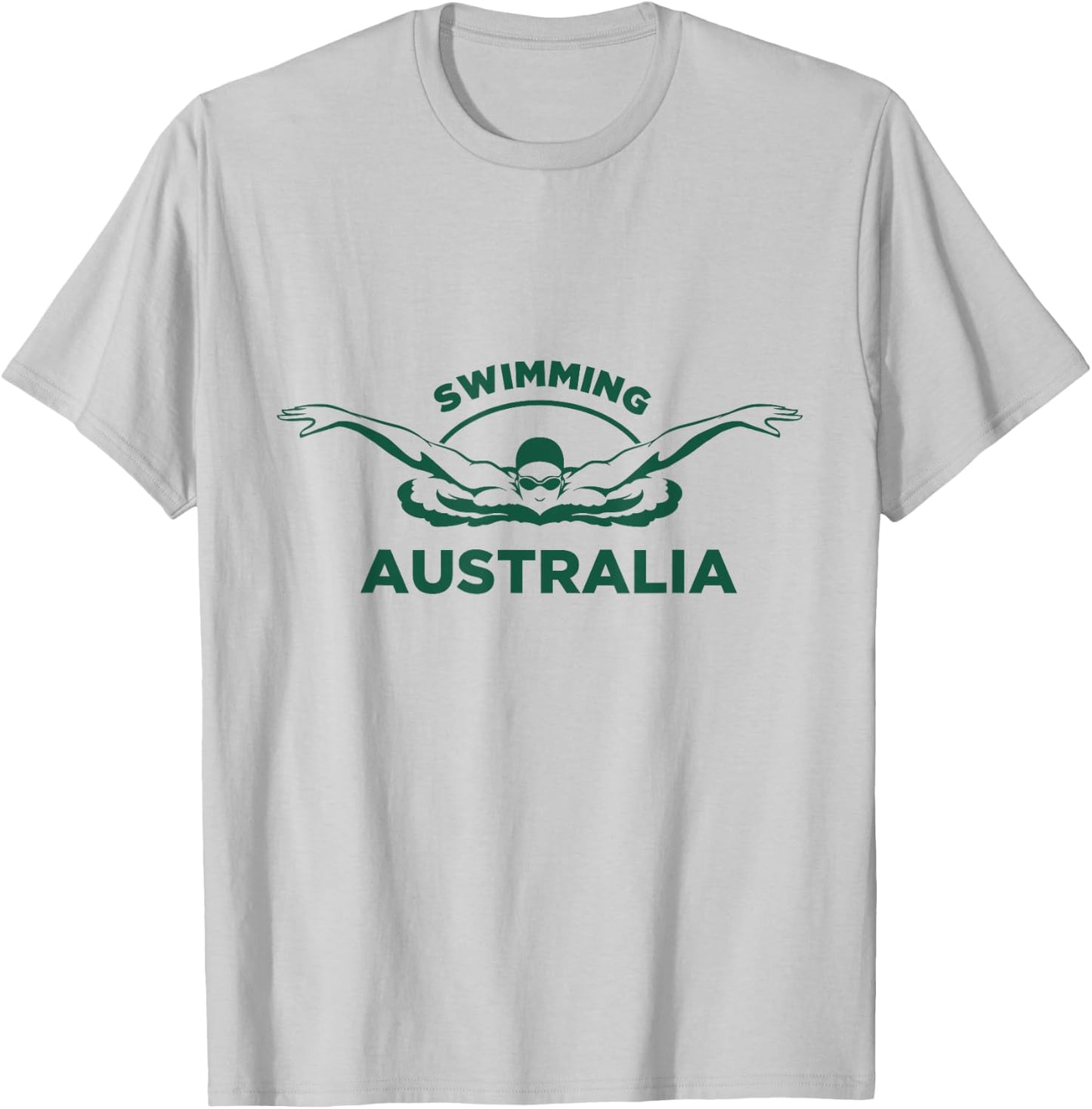Swimming Australia Support the Team Shirt Pool T-Shirt - T-Shirt | Ash