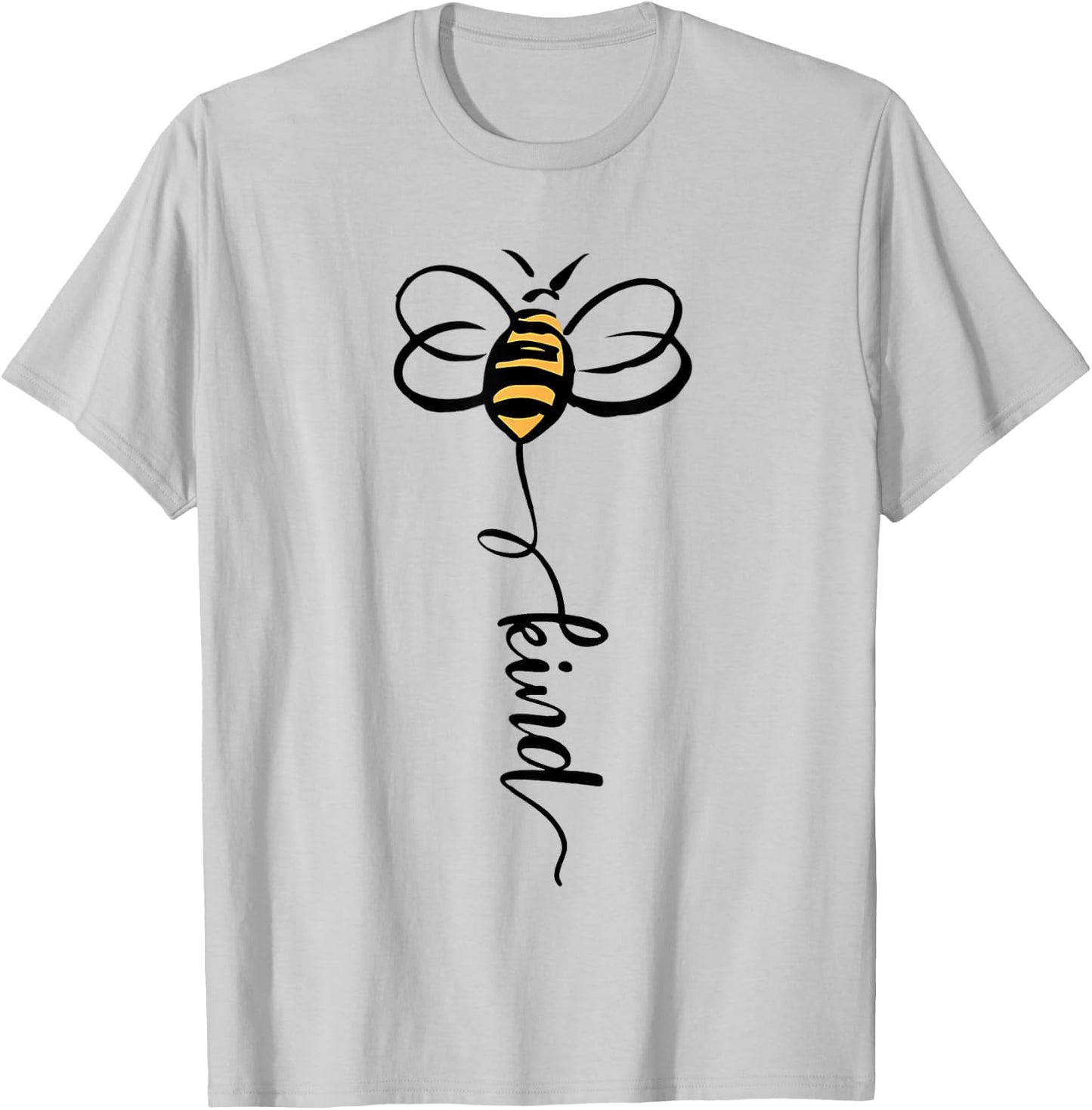 Bee Kind Be Kind T-Shirt - T-Shirt | Ash