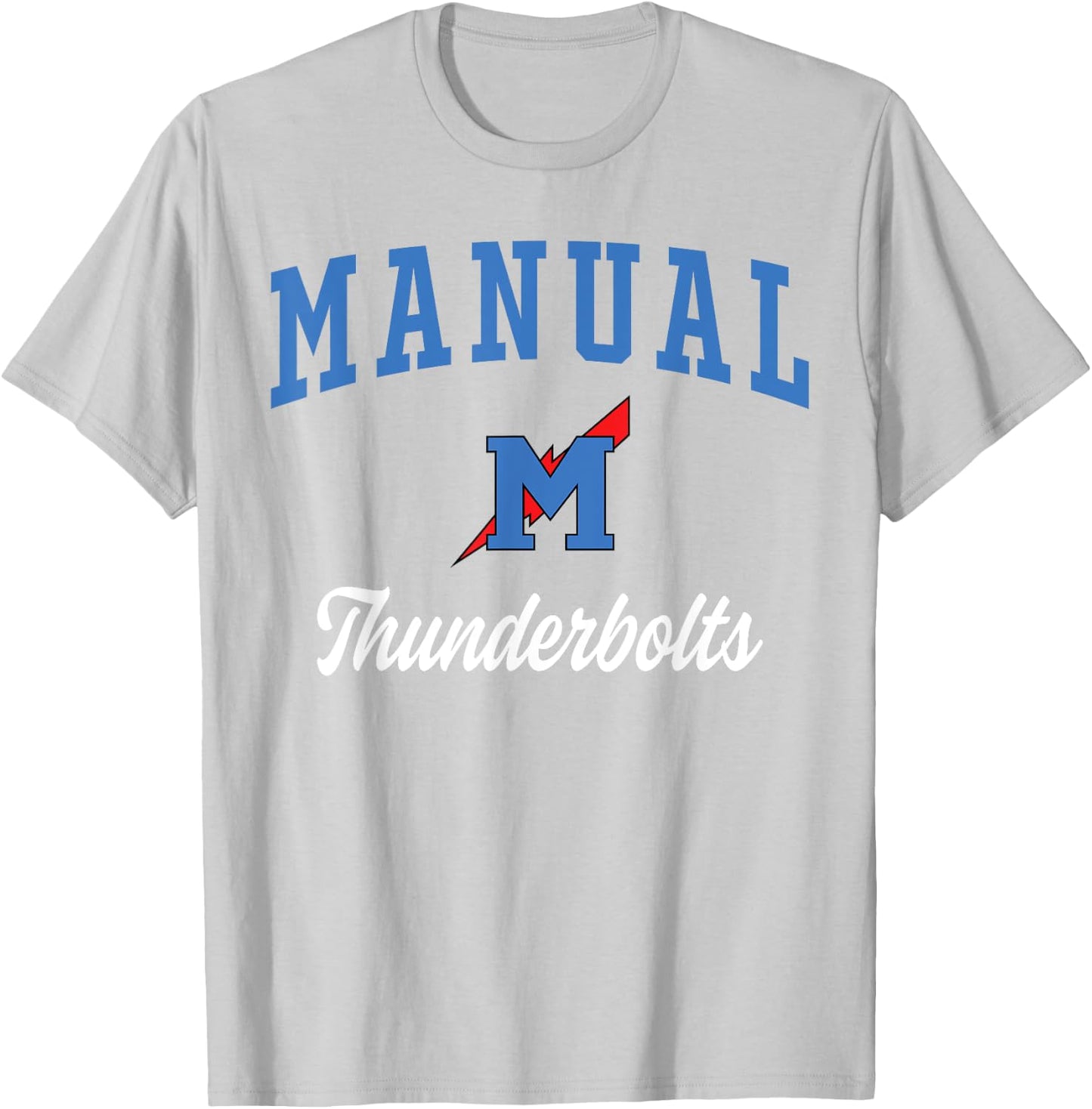 Manual High School Thunderbolts T-Shirt - T-Shirt | Ash