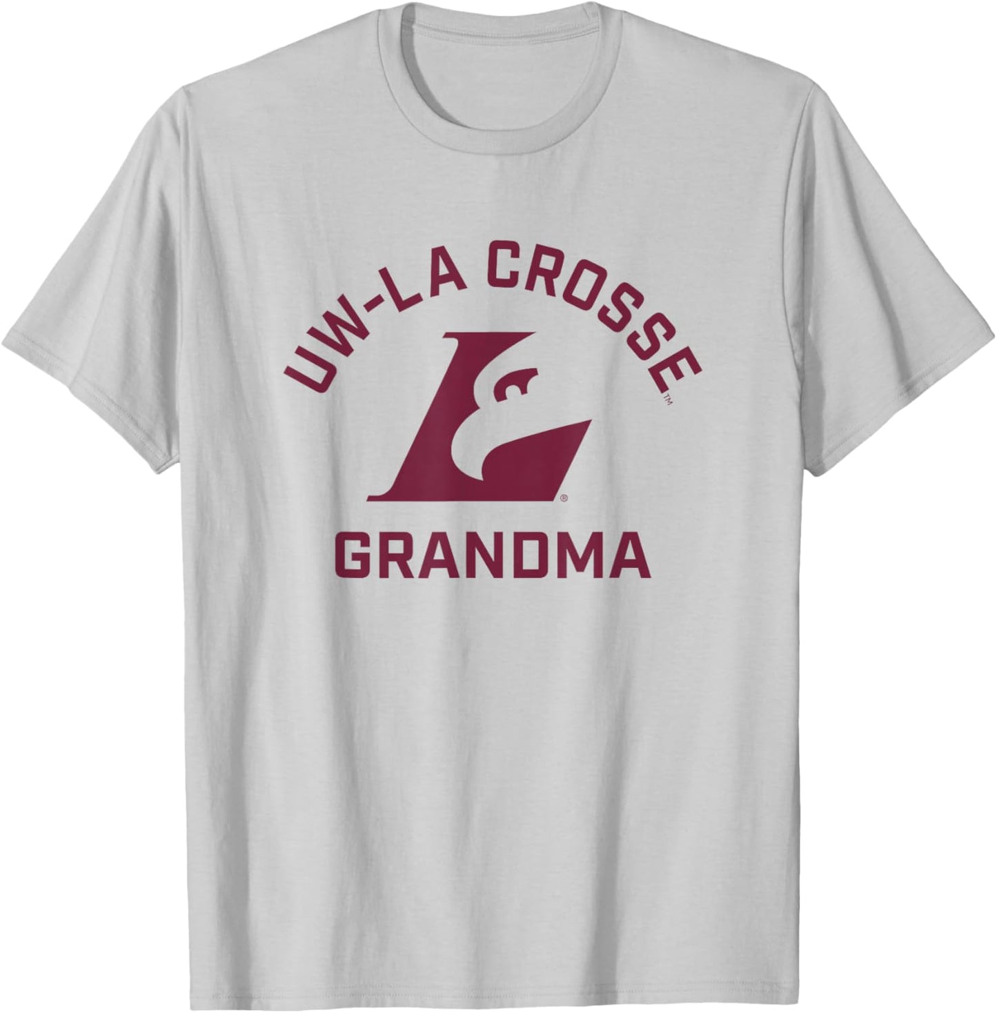 University of Wisconsin-La Crosse Eagles Arched Grandma T-Shirt - T-Shirt | Ash