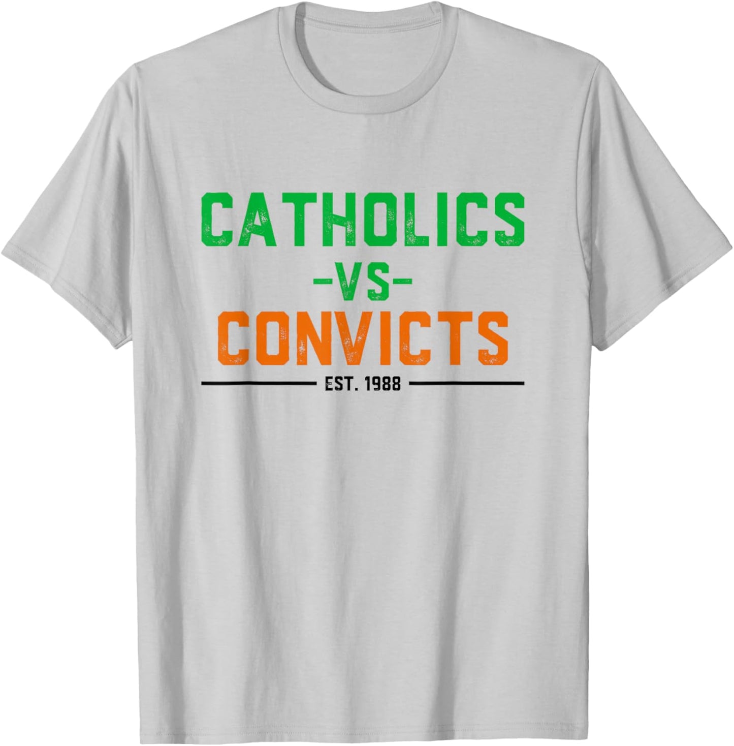 Catholics vs Convicts 1988 Vintage Classic Football T-Shirt - T-Shirt | Ash