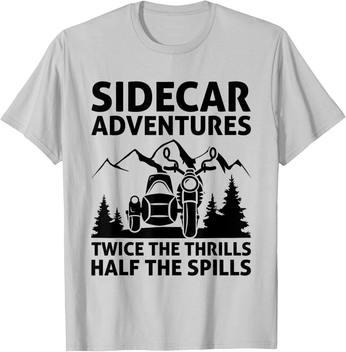 Sidecar Motorcycle Motorcyclist Bike Motorbike Sidecar Rider T-Shirt - T-Shirt | Ash