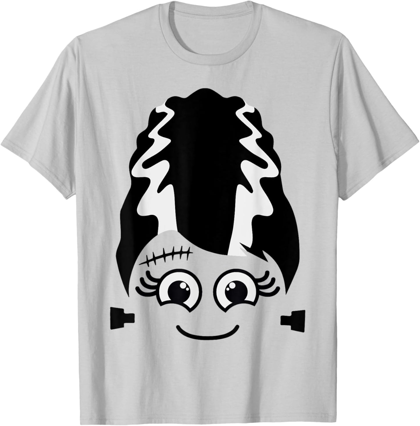 Bride of Frankenstein Cute Monster Halloween Costume T-Shirt - T-Shirt | Ash