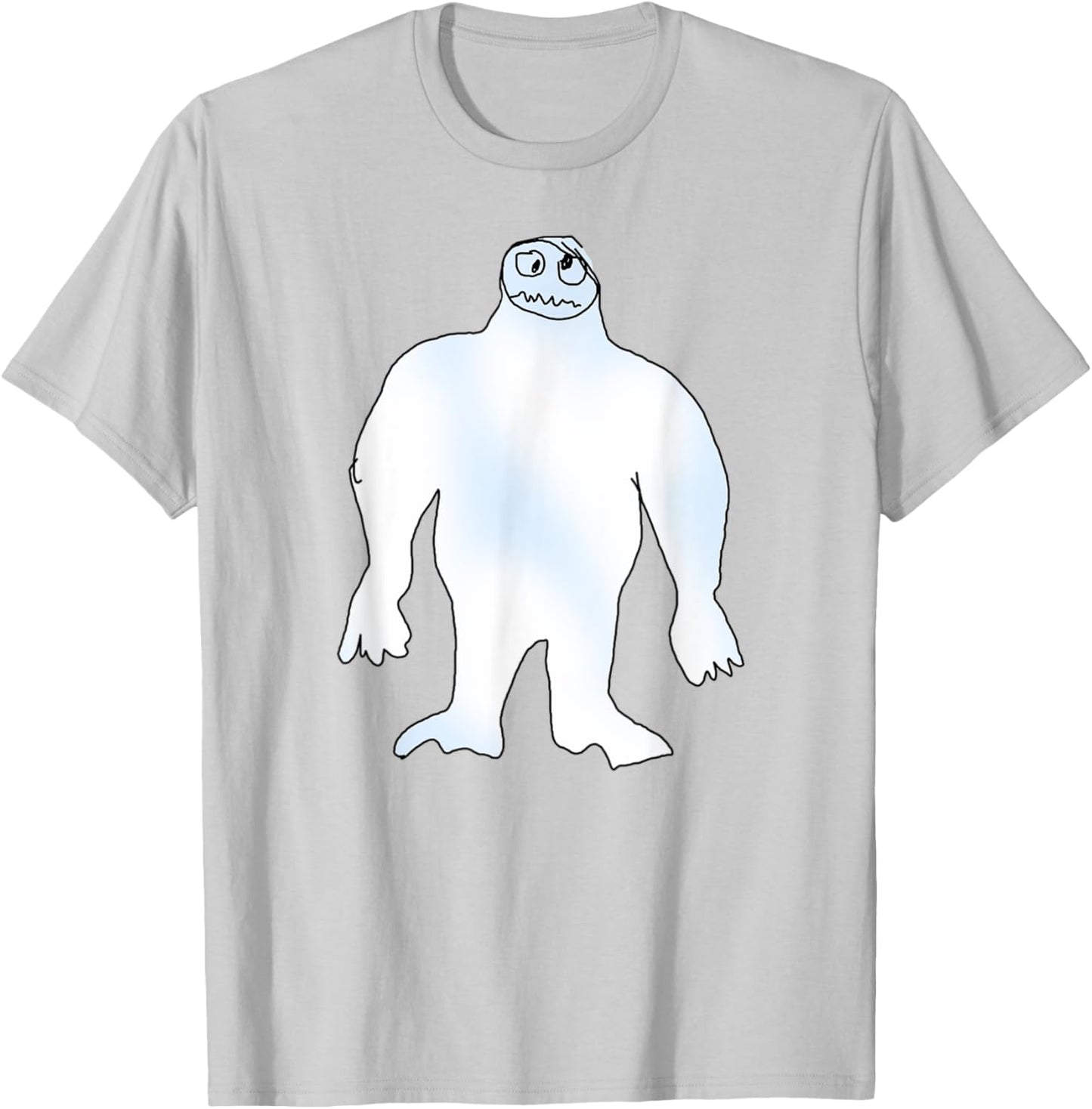 Funny Abominable Snow Monster Christmas Abominable Snowman T-Shirt - T-Shirt | Ash